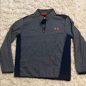 Under Armour Charcoal and Navy Half-Zip Pullover